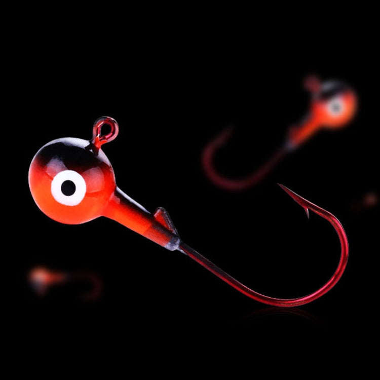 HENGJIA 5colors/set Lua Lead Head Hook Set Colorful Fish Hook Set, 7g, 10.5g