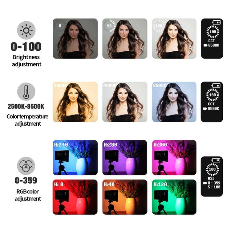 Pixel G1S Mini Outdoor RGB Color Fill Light Camera Small Desktop Lights