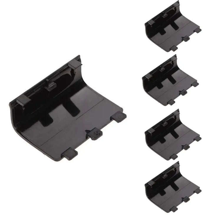 For Xbox One 5pcs Wireless Controller Battery Cover Replacement Battery Doors, Red, Black