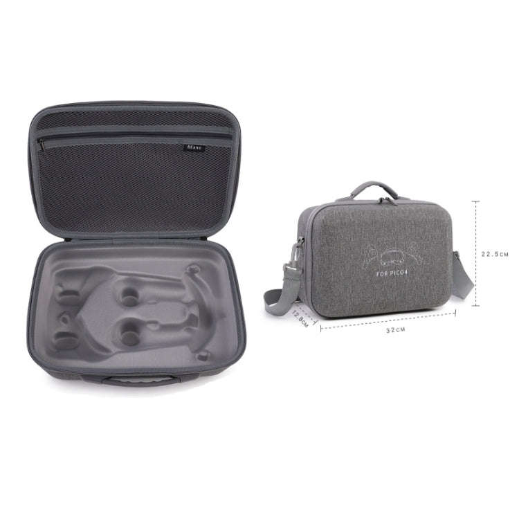 For PICO 4 VR Integrated Storage Bag Messenger Bag Hard Shell Protective Box, For PICO 4 Hard She...