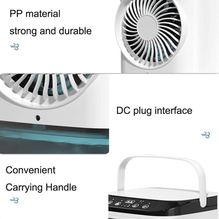 Desktop Mini Cold Air Fan Home Humidifier Dual Spray Air Conditioning Fan, Without Plug, With CN ...