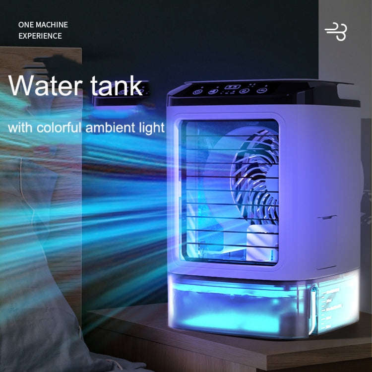 Desktop Mini Cold Air Fan Home Humidifier Dual Spray Air Conditioning Fan, Without Plug, With CN ...