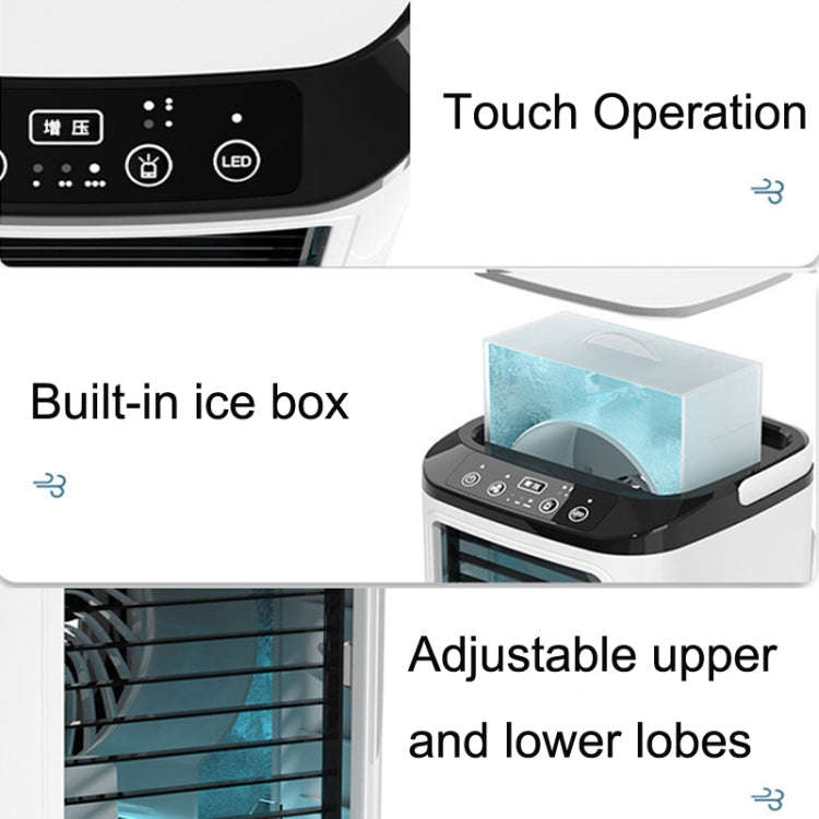 Desktop Mini Cold Air Fan Home Humidifier Dual Spray Air Conditioning Fan, Without Plug, With CN ...