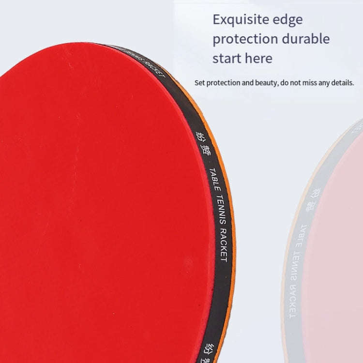 4 Star Table Tennis Racquet with 3 Balls & Bag Set, Long Handle, Short Handle
