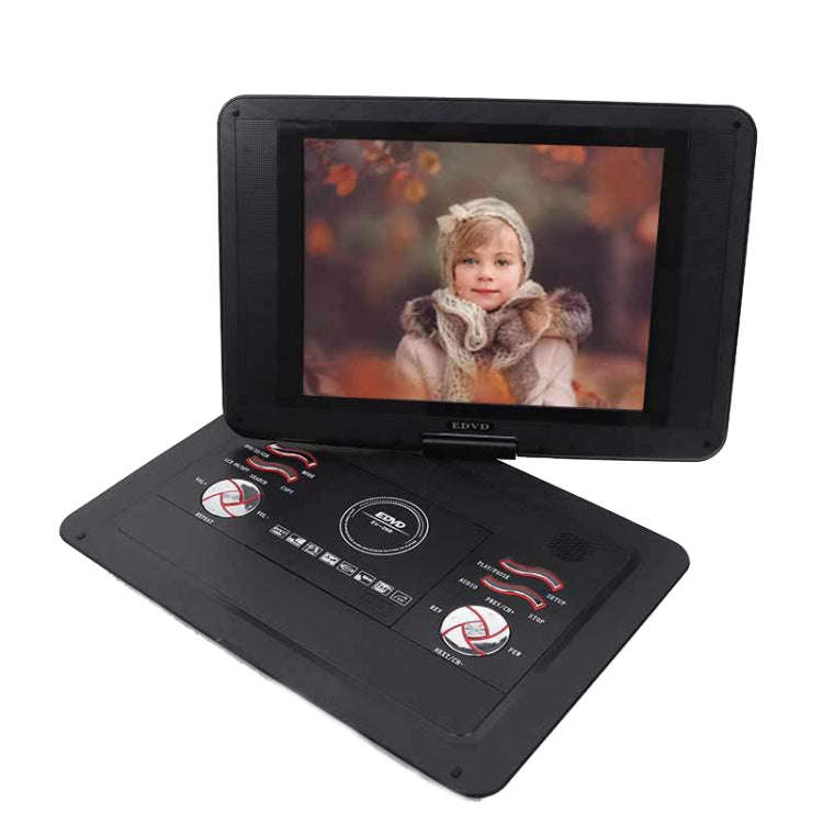 14.1-Inch Screen Portable DVD Player Support USB/SD/AV Input With Gamepad, EU Plug, US Plug, UK Plug