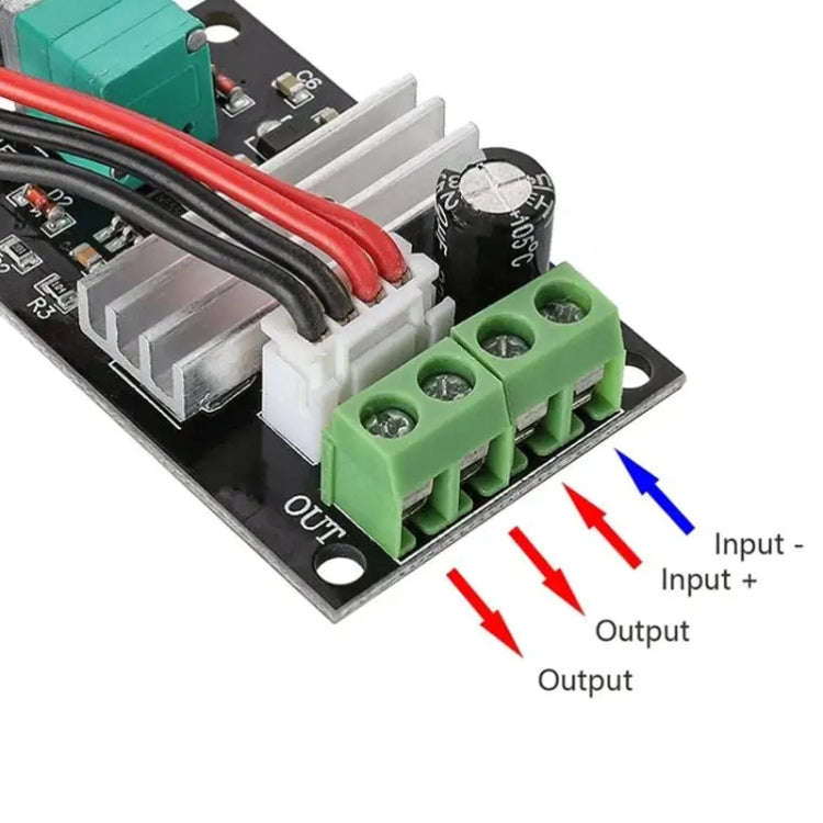 DC 6-28V 3A  PWM Speed Adjustable Reversible Switch DC Motor Driver Reversing, 6-28V 3A