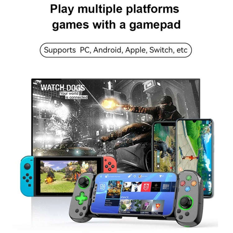 D7 BT5.0 Retractable Gamepad With Light For PC / Android / IPhone /Win7 10 11/Mac OS/Switch, D7 (...