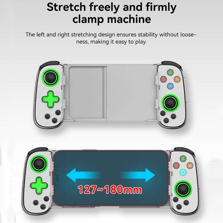 D7 BT5.0 Retractable Gamepad With Light For PC / Android / IPhone /Win7 10 11/Mac OS/Switch, D7 (...