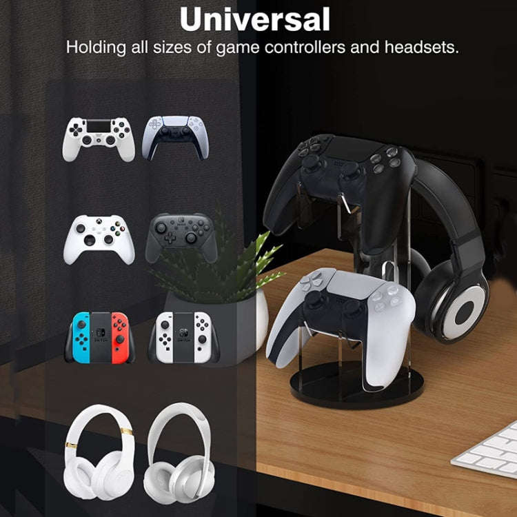 Acrylic Game Controller Display Stand Headphone Hanger, Game Controller Display Stand