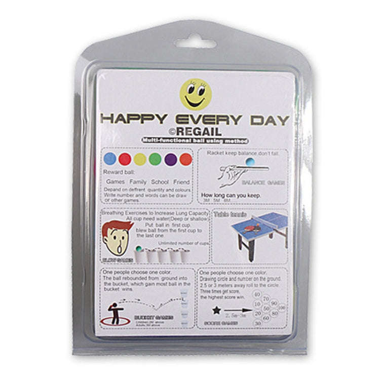 REGAIL 12pcs/box Colorful Plastic Table Tennis Balls