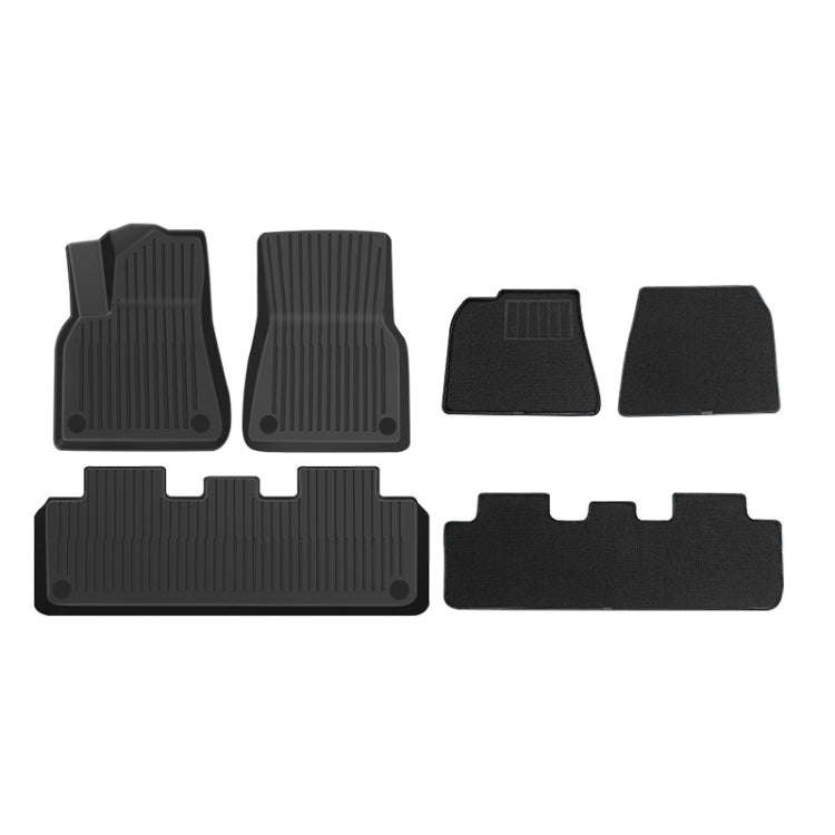 TPE Injection Car Foot Mats Interior Accessories, 3pcs /Set For Tesla Model Y, 3pcs /Set For Tesl...