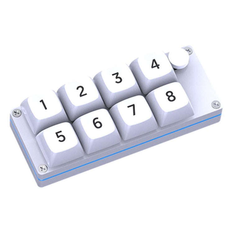 MKESPN Shortcut Macro Defined Wired Samll Keypad Single Handed Gaming Keyboard, MKESPN K806 (Whit...