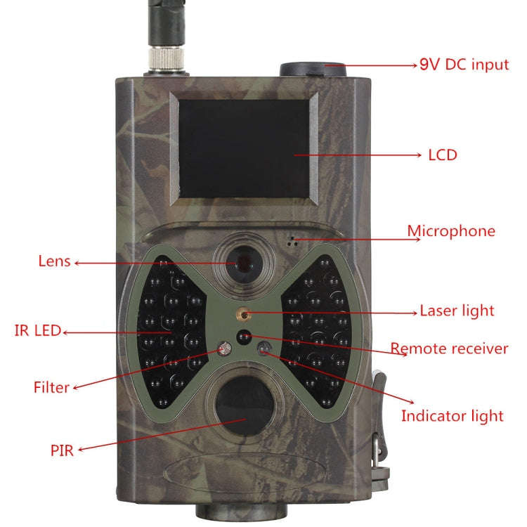 20MP 1080P Wild Camera Night Vision MMS Infrared Hunter Camera, HC-350M