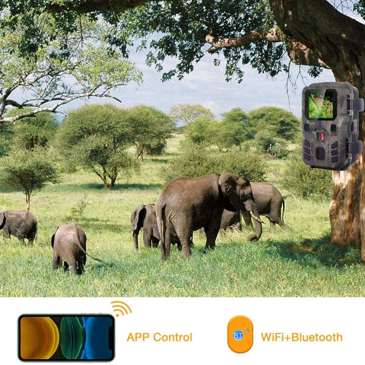 24MP+1296P WIFI+Bluetooth Infrared Night Vision Tracking Hunting Camera, WiFi301