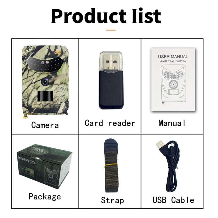 PR100 20MP HD 1080P Infrared Hunting Camera, PR100
