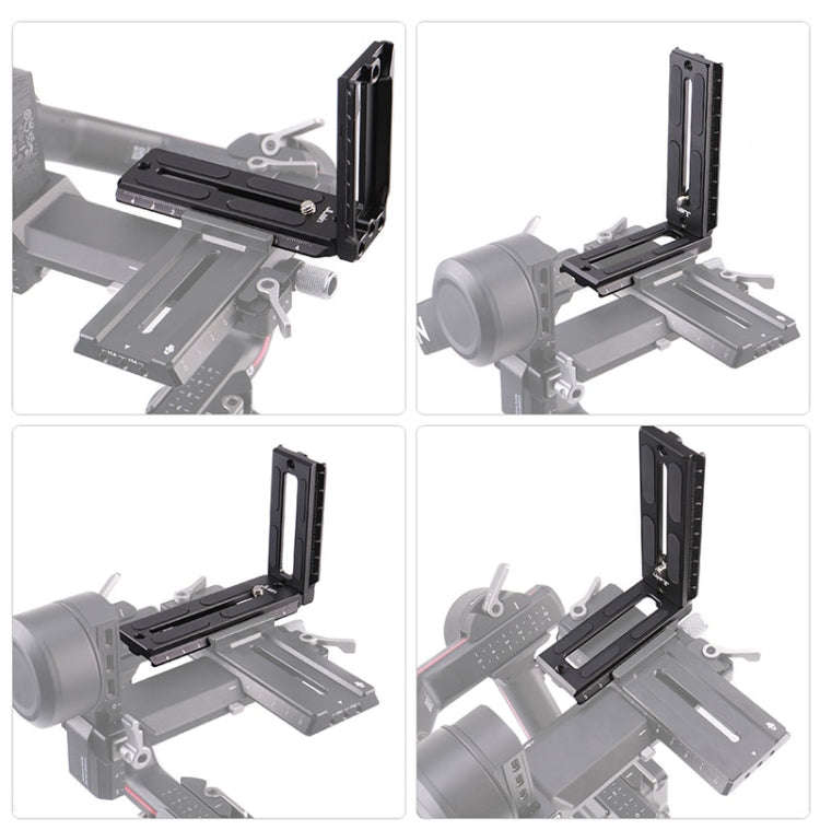 JLWIN Quick Release Plate L Bracket Plate for DJI Ronin RS 2 / RSC 2 /  RS 3 Gimbal Stabiliser, 1...
