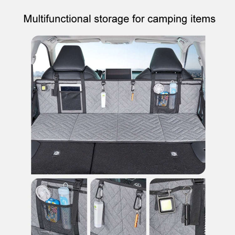 Car Camping Bed Folding Board SUV Rear Row Extension Board For Tesla, Gray, Black, Gray Embossed,...