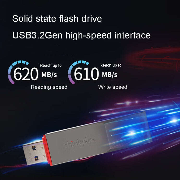 Lenovo Thinkplus TU180 Pro USB3.2 Metal Mobile Flash Drive, TU180 Pro 1000G