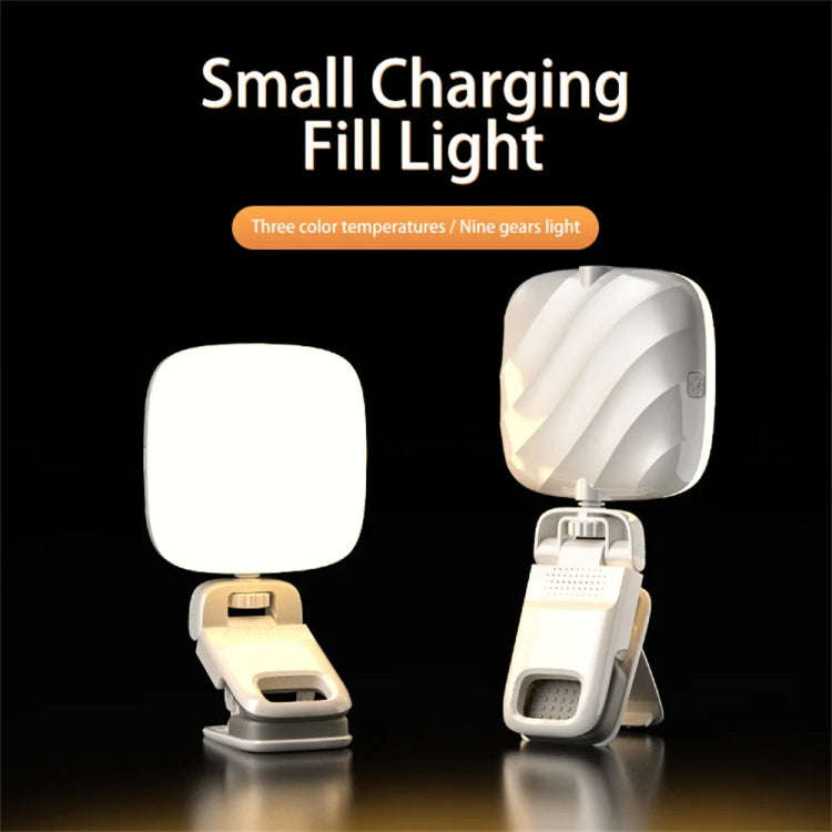 LED Mobile Phone Live Beauty Fill Light USB Charging Camera Pocket Light, Black, White
