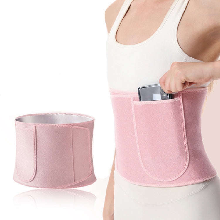 Slimming Waist Belt Sweatband For Training And Running, Rubber Inner, Silver Ions Inner