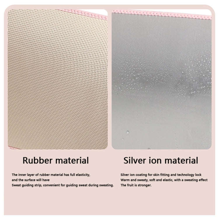 Slimming Waist Belt Sweatband For Training And Running, Rubber Inner, Silver Ions Inner