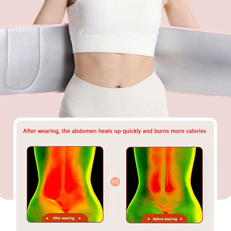 Slimming Waist Belt Sweatband For Training And Running, Rubber Inner, Silver Ions Inner