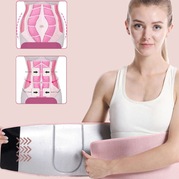 Slimming Waist Belt Sweatband For Training And Running, Rubber Inner, Silver Ions Inner