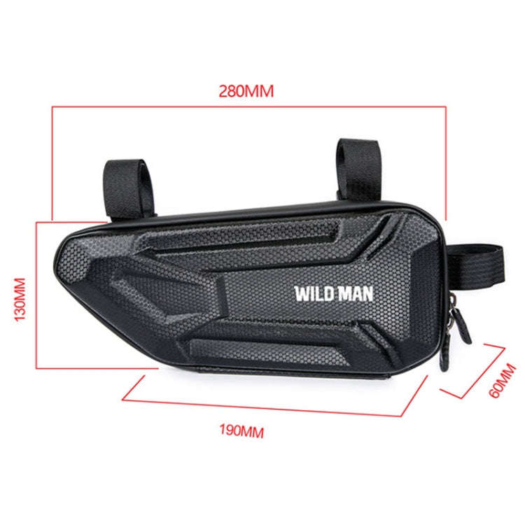 WILD MAN XT4 1.2L EVA Hard Shell Bicycle Triangle Bag Electric Vehicle Side Bag, XT4 (Sun), XT4 (...
