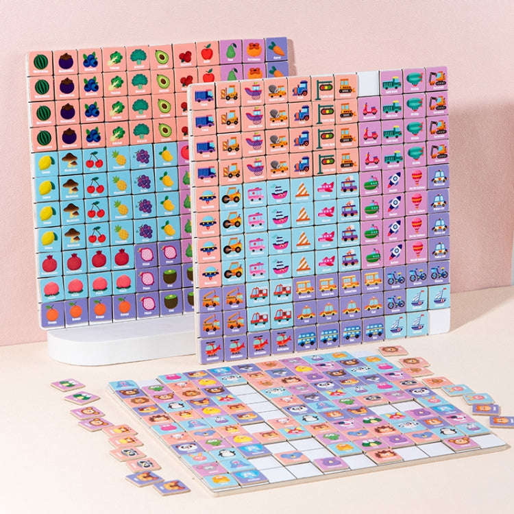 Children Wooden Fun Magnetic Puzzle Parent-child Interactive Desktop Game