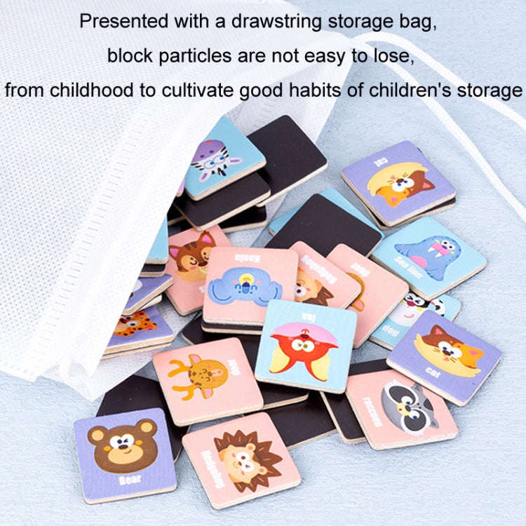 Children Wooden Fun Magnetic Puzzle Parent-child Interactive Desktop Game