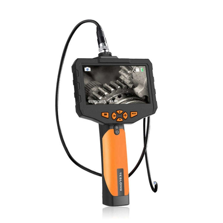 Teslong NTS300 5 Inch HD Large Screen Industrial Inspection Borescope Auto Repair Tools, 7.6mm Si...