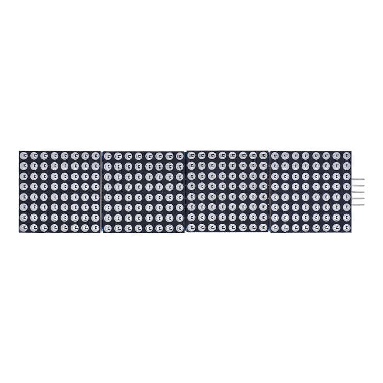 MAX7219 Point Battage Module LH Control Single-Chip Module 4 In 1 Display With 5P Cable, Red Ligh...