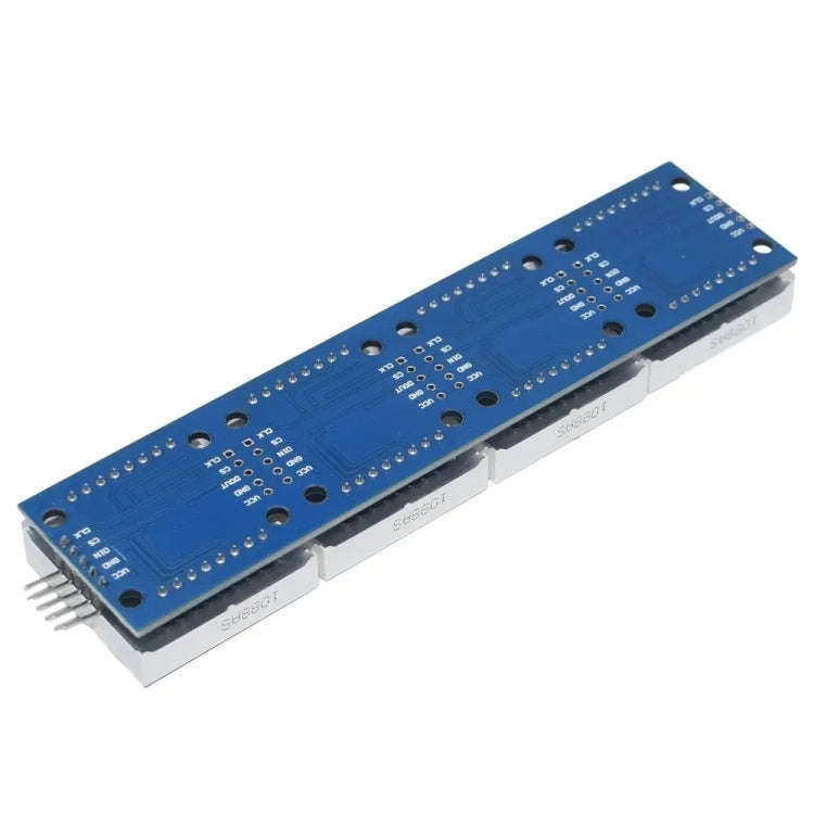 MAX7219 Point Battage Module LH Control Single-Chip Module 4 In 1 Display With 5P Cable, Red Ligh...