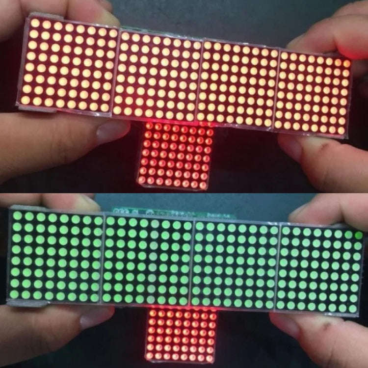 MAX7219 Point Battage Module LH Control Single-Chip Module 4 In 1 Display With 5P Cable, Red Ligh...