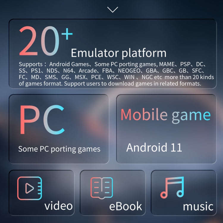 ANBERNIC RG ARC-D Handheld Game Console 4-Inch IPS Screen Linux / Android 11 System Portable Vide...