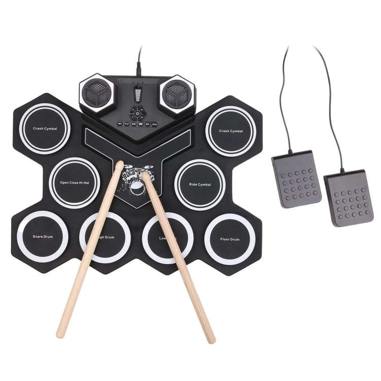 G6008 Desktop Drums With Sound Lithium Portable Drum Set Bluetooth Kids Practice Drum