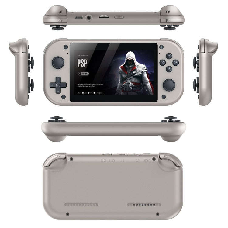 HD 4.3 inch High Brush Display Screen Retro PSP Remote Sensing Home Game Console, M17 64GB, M17 1...