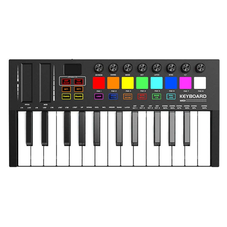 MD02 25 Key USB Keyboard And Drum Pad MIDI Controller Keyboard Piano, MD02