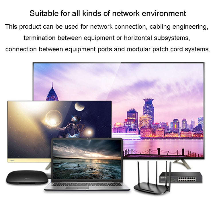 JINGHUA Category 6 Gigabit Double Shielded Router Computer Project All Copper Network Cable, 1M, ...