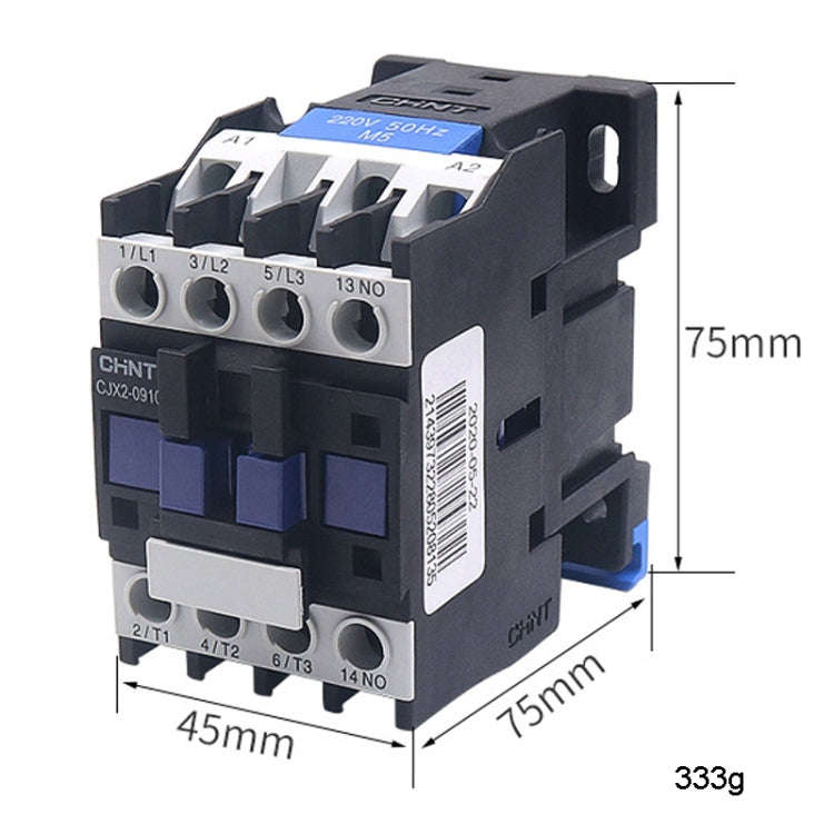 220V Silver Alloy Contacts Multi-Purpose Single-Phase AC Contactor, CHNT CJX2-0910 9A, CHNT CJX2-...