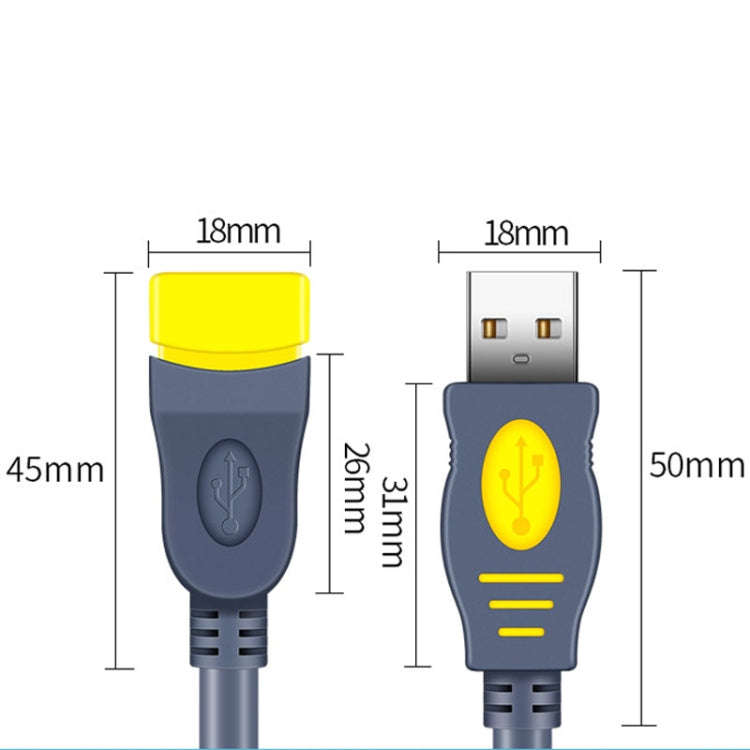 JINGHUA U111 USB 2.0 Data Extension Cable Computer Audio/Video Adapter Cord, 1.5m, 3m, 5m, 10m