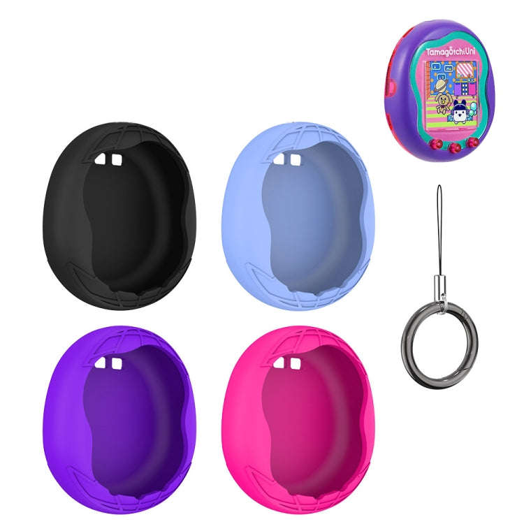 For Tamagotchi Uni (2023) Pet Game Machine Silicone Protection Case, For Tamagotchi Uni (Black), ...