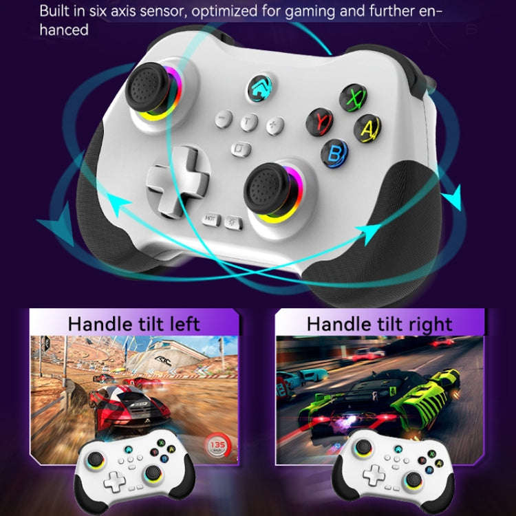 Z01 Wireless Gaming Vortex Dual Hall Body Grip For Switch / PS3 / PS4 / Adroid / IOS, White, blac...