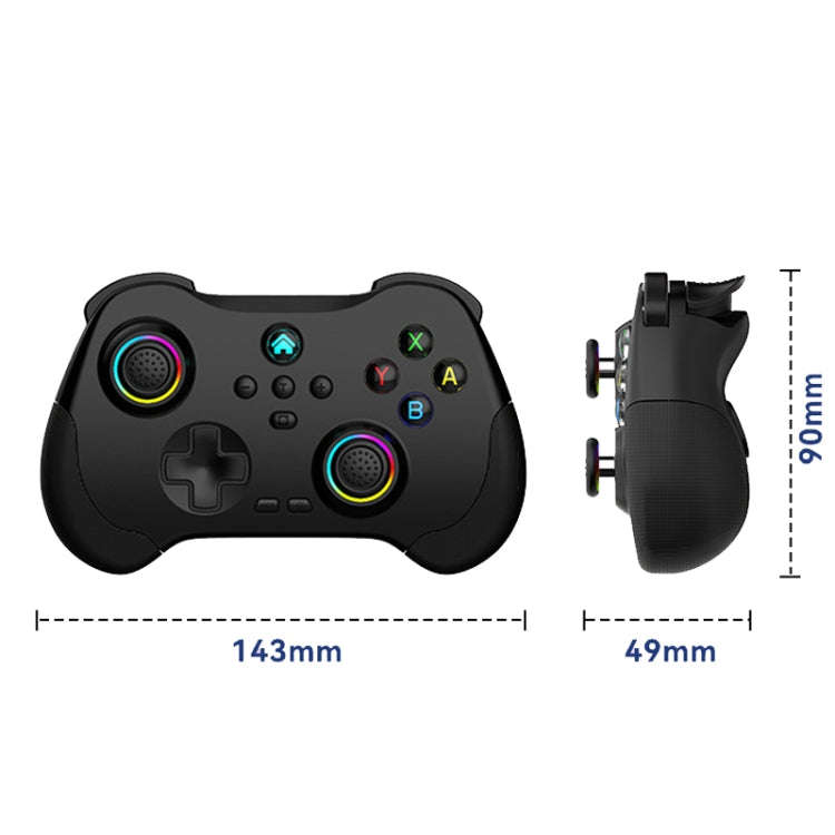 Z01 Wireless Gaming Vortex Dual Hall Body Grip For Switch / PS3 / PS4 / Adroid / IOS, White, blac...
