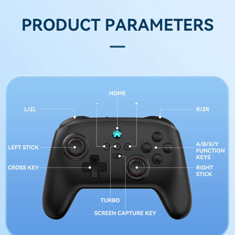 Wireless Bluetooth Gamepad With Wakeup Vibration Body Gamepad For Switch / Android / Apple / PC, ...