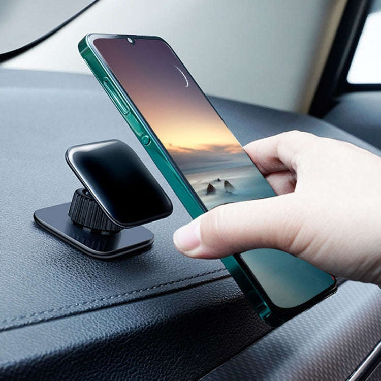 Multifunctional Sticky Car Navigation Holder Automobile Cell Phone Support Bracket, Square Black