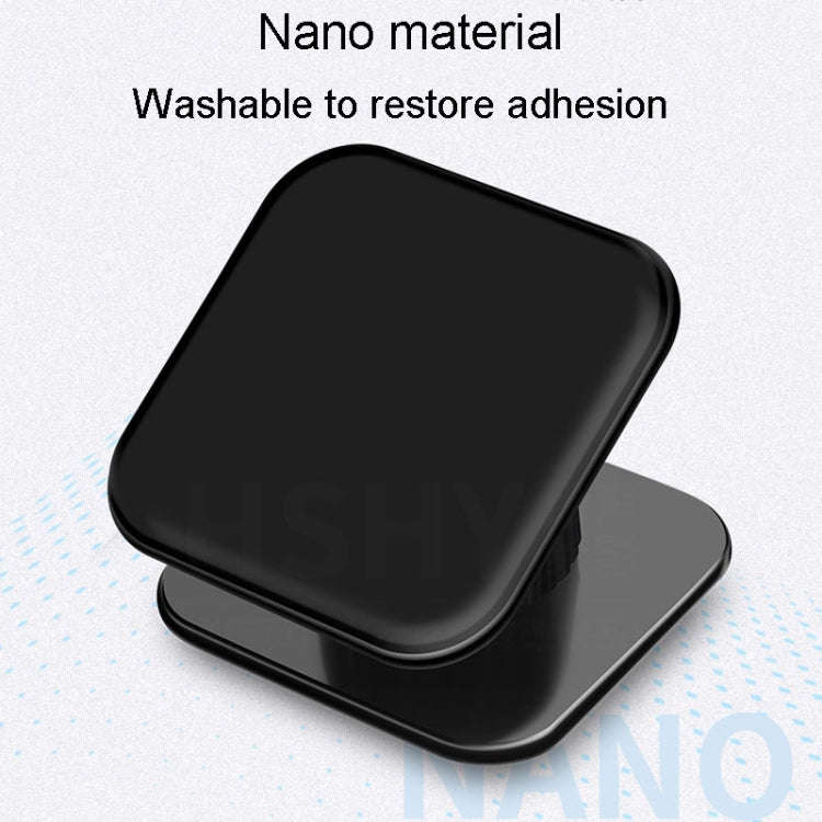 Multifunctional Sticky Car Navigation Holder Automobile Cell Phone Support Bracket, Square Black