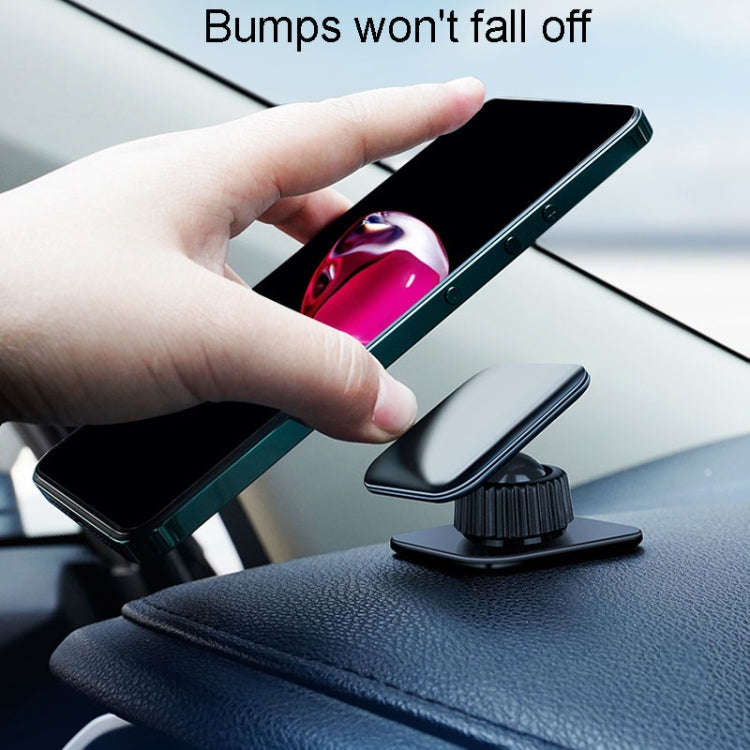 Multifunctional Sticky Car Navigation Holder Automobile Cell Phone Support Bracket, Square Black