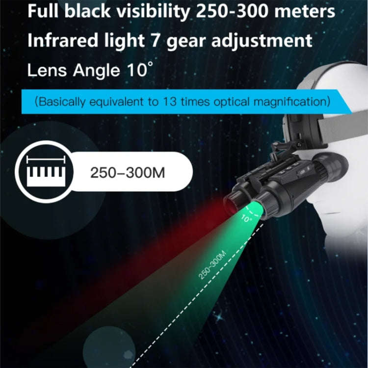 Adjustable Pupil Distance Headset Night Vision Device 3D HD Digital Binoculars Outdoor Infrared N...