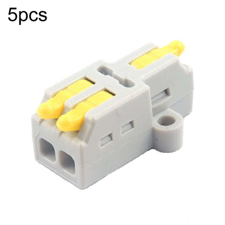 5pcs Push Type Mini Wire Connection Splitter Quick Connect Terminal Block, D1-2, D1-2T, D1-3, D1-...